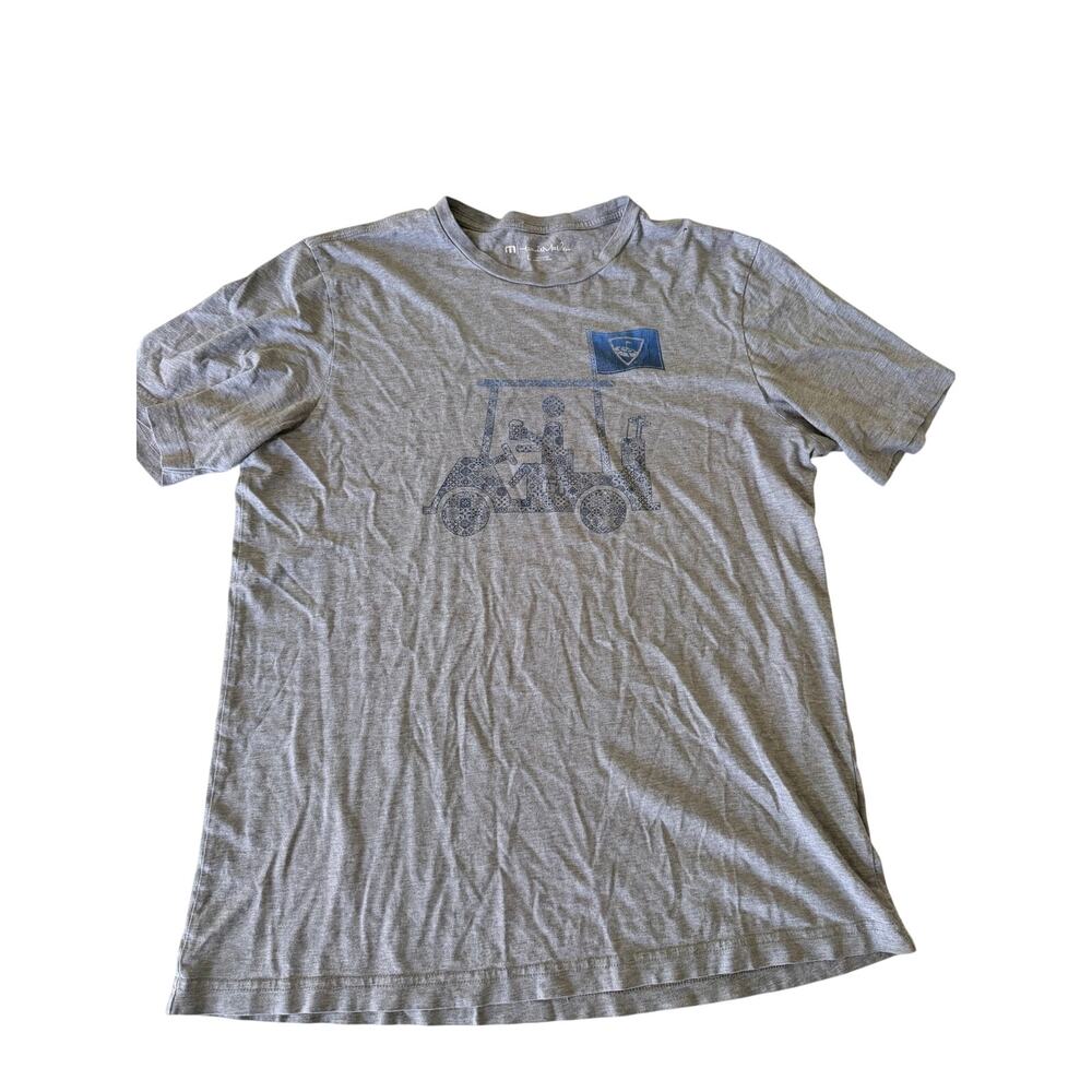 Travis Mathew Men's Golf Graphic Tee - Gray & Blue